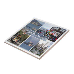 Azulejo zUS031 SAN FRANCISCO, Mosaic, California,