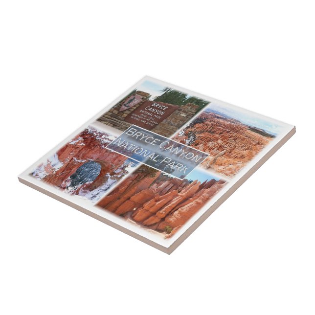 Azulejo zUS042 BRYCE CANYON N.P. Utah, América, (Lado)