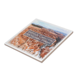 Azulejo zUS043 BRYCE CANYON N.P. Utah, América,