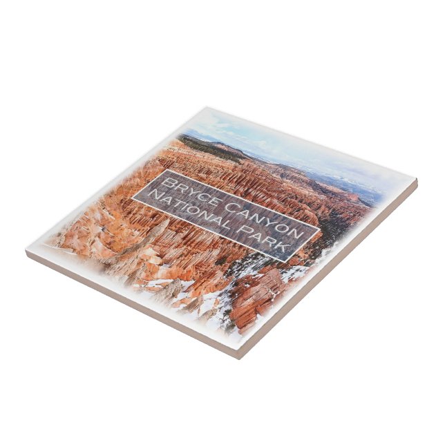 Azulejo zUS043 BRYCE CANYON N.P. Utah, América, (Lado)