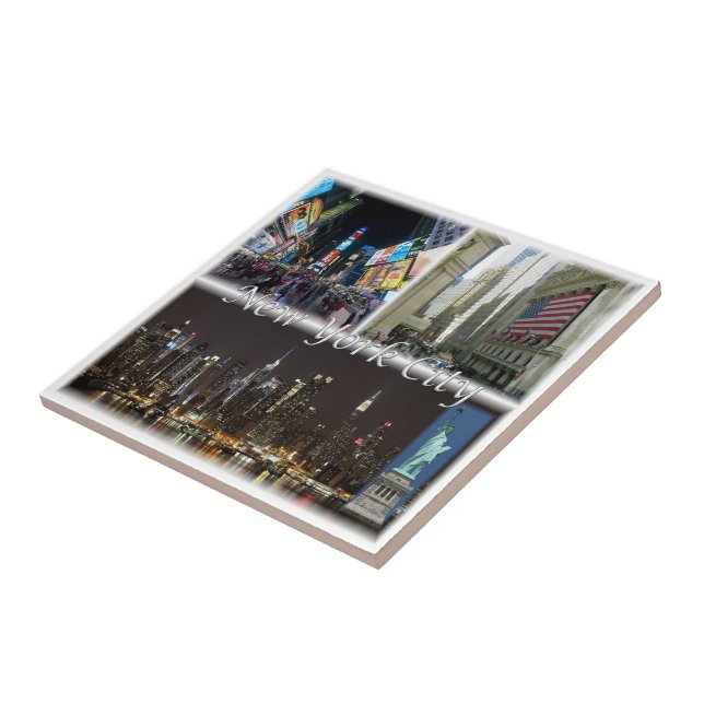 Azulejo zUS055 Ciudad de NUEVA YORK, Mosaic, América, (Lado)