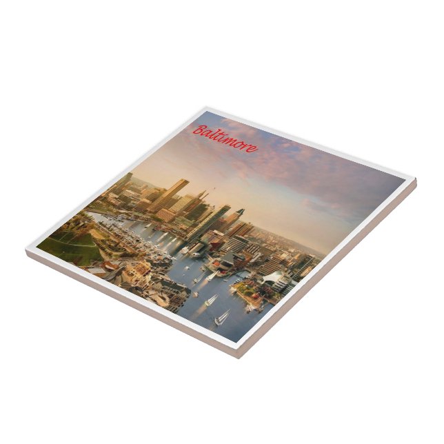 Azulejo zUS183 BALTIMORE, Maryland, América, (Lado)