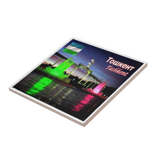 Azulejo zUZ006 UZBEKISTAN, Tashkent, Asia,