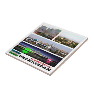 Azulejo zUZ008 UZBEKISTAN, Mosaic, Asia,