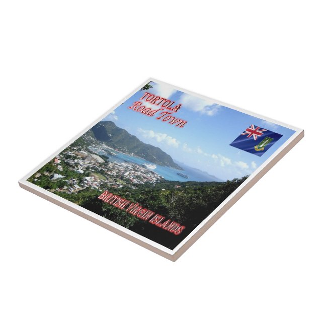 Azulejo zVG004 TORTOLA Road Town, Virgen Británica, (Lado)