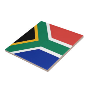 Azulejo zZA001 SUDÁFRICA, Bandera, África,