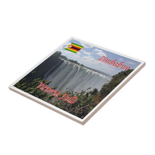 Azulejo ZZW010 VICTORIA FALLS, Zimbabwe, ÁFRICA,