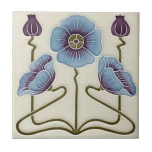 Azulejos - Amapolas Azules