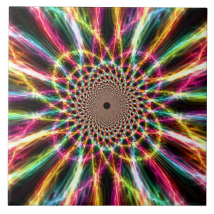 Azulejos arco iris relámpago