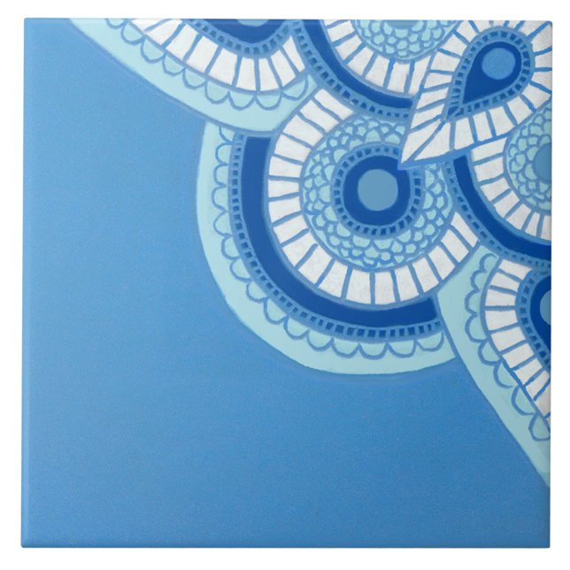 Azulejos azul cerámico y turquesa (Subido por el creador)