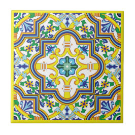 💛 💙 💚 Azulejos azul y amarillo asombrosos