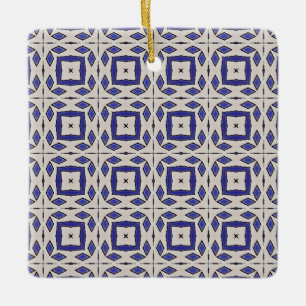 Azulejos azules cerámicos Ornamento portugués