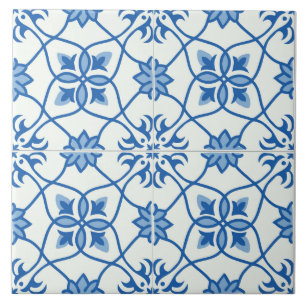 Azulejos azules decorativos