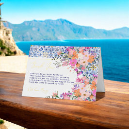 Azulejos azules italianos flores silvestres ducha 