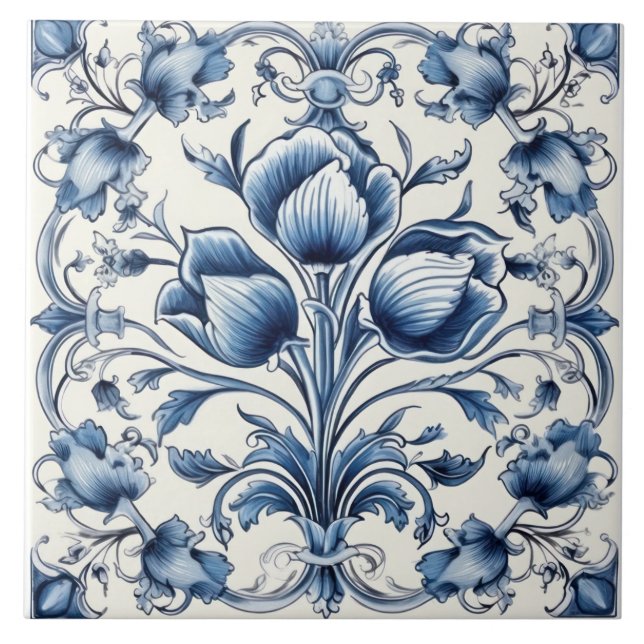 Azulejos Azules Y Blancos Delft (Frente)