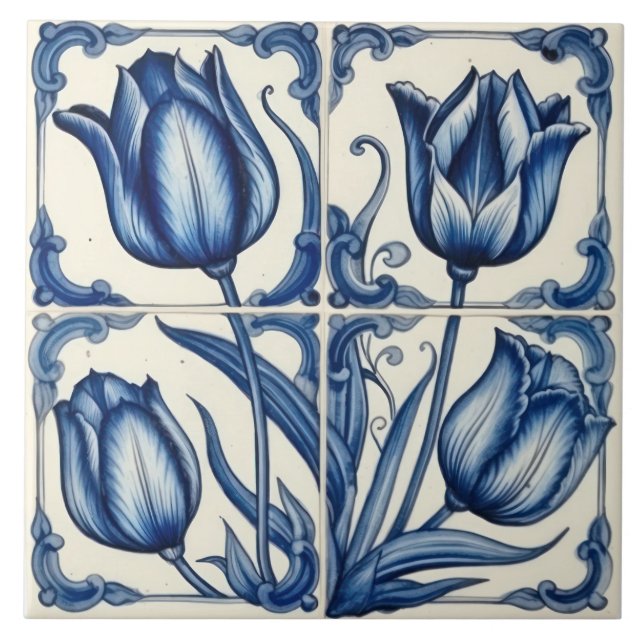 Azulejos Azules Y Blancos Delft (Frente)