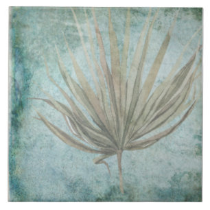 Azulejos botánicos mayores - Aqua y Hueso V1