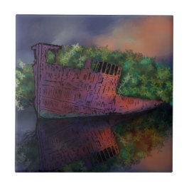 Azulejos cerámicos abandonados de SS Ayrfield