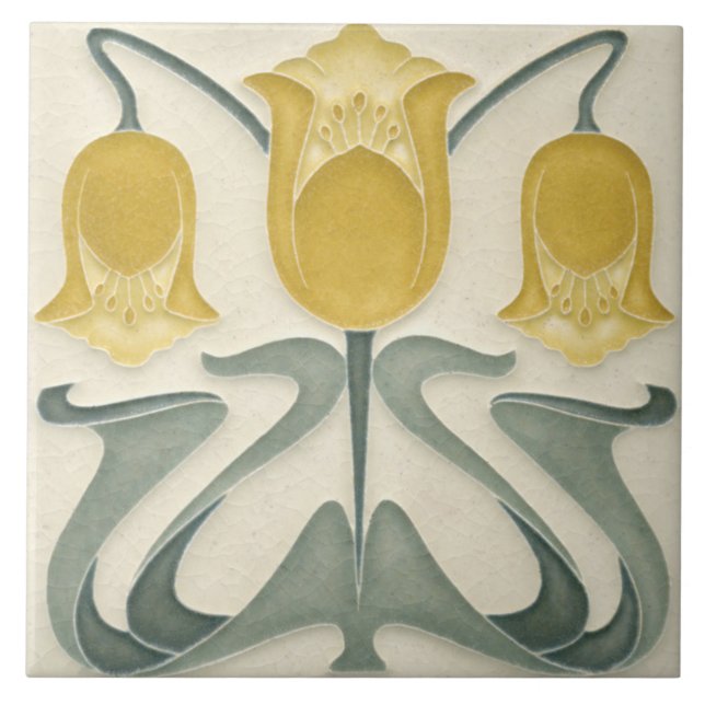 Azulejos cerámicos - Art Nouveau (Frente)