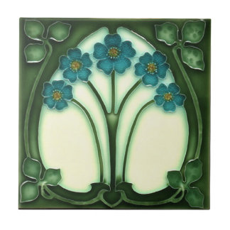 Azulejos cerámicos - Art Nouveau Olvídenme no