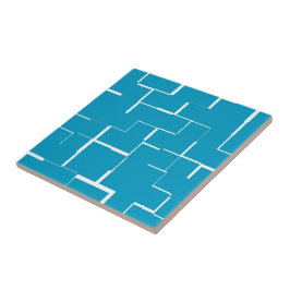 Azulejos cerámicos azules, pequeños (4,25" x 4,25"