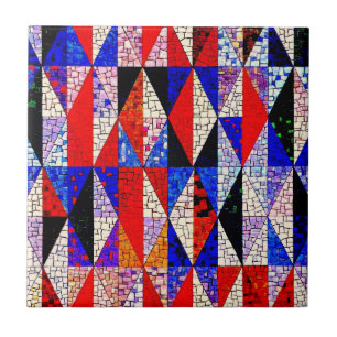 Azulejos Cerámicos con Aspecto de Mosaico Colorido