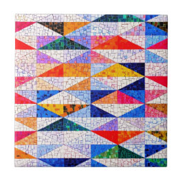 Azulejos Cerámicos con Efecto de Mosaico Multicolo