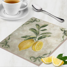 Azulejos cerámicos con lemas vintage