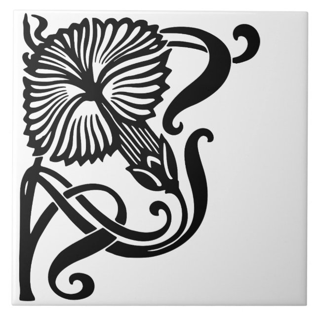 Azulejos cerámicos de Art Nouveau (Frente)