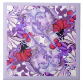 Azulejos cerámicos de color púrpura