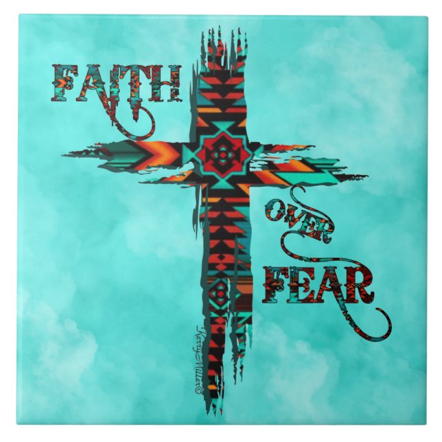 Azulejos cerámicos de la Cruz Suroeste (Frente)