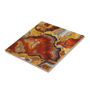 Azulejos cerámicos de la vena de oro Agate
