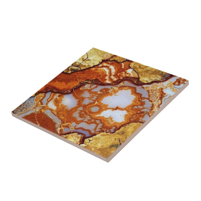 Azulejos cerámicos de la vena de oro Agate (Lado)