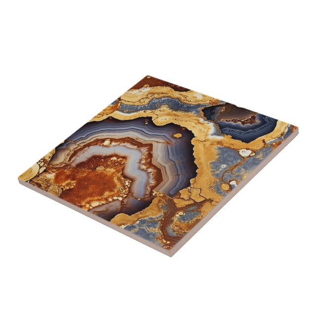 Azulejos cerámicos de la vena de oro Agate (Lado)