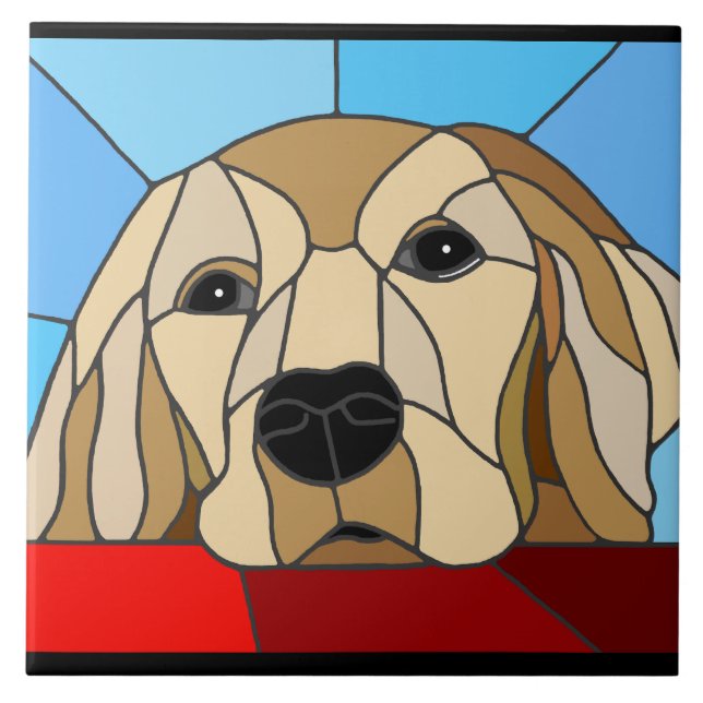 Azulejos cerámicos de perro (Frente)