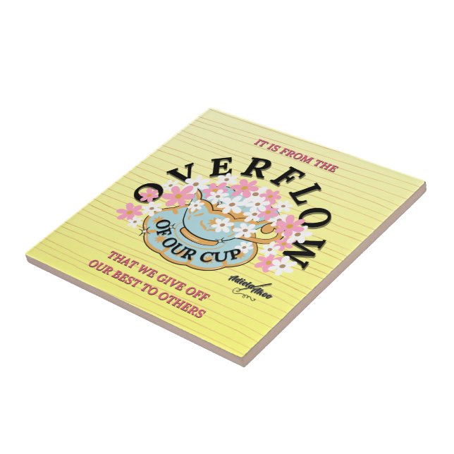 Azulejos Cerámicos Desbordados Por La Poeta Adiela (Lado)