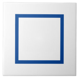 Azulejos cerámicos en azul y blanco - (2)