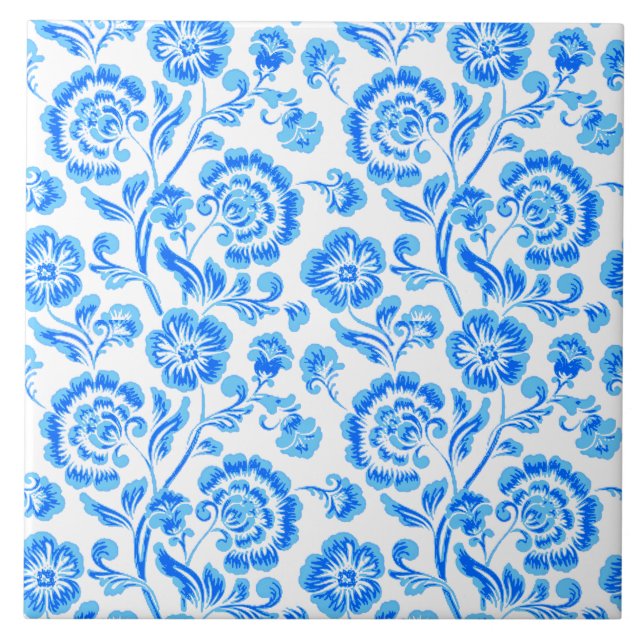 Azulejos cerámicos florales (Frente)