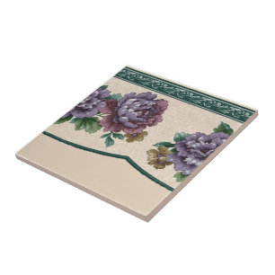 Azulejos cerámicos florales