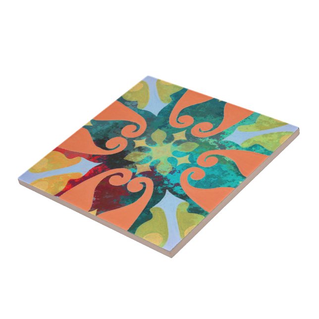 Azulejos cerámicos florales (Lado)