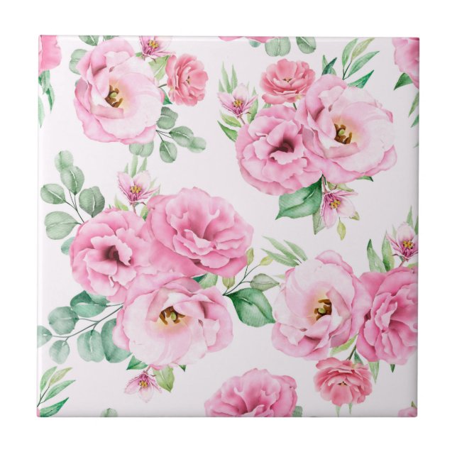 Azulejos cerámicos florales (Frente)