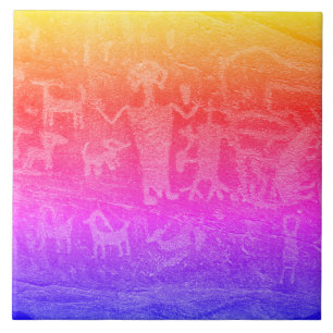 Azulejos cerámicos fluorescentes profundos del pe