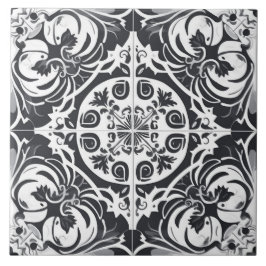 Azulejos cerámicos portugueses sin foco en blanco 