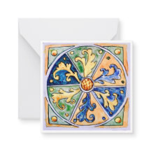 Azulejos cerámicos sicilianos - P7 - Tarjeta de no