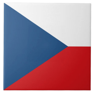 Azulejos con bandera de la República Checa