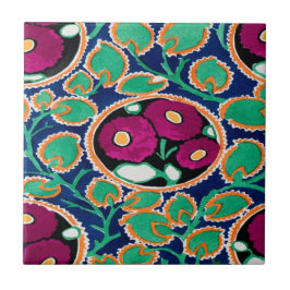 azulejos con flores art deco