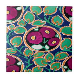 azulejos con flores art deco