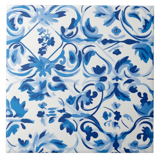 Azulejos con Patrón Delft (Frente)
