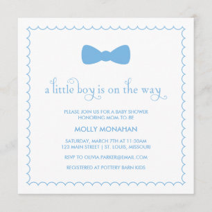 Azulejos de arco azul Invitación de Baby Shower