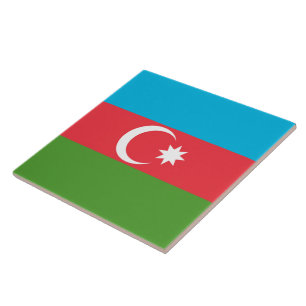 Azulejos de bandera de Azerbaiyán